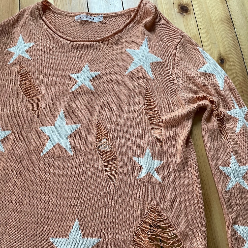 Women’s distressed sweater